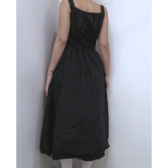 GAP Black Maxi Lace-up Sleeveless Dress - Picture 3 of 5